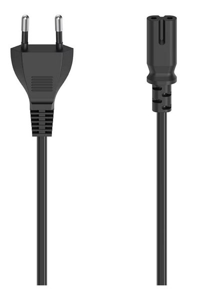 Hama Cablu de alimentare cu 2 pini HAMA 200732, 1.5m (Negru)