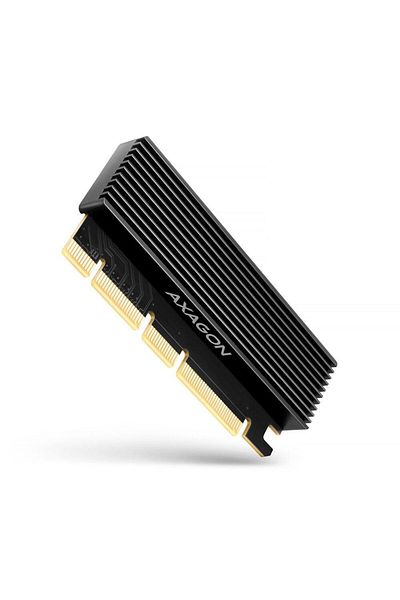 Axagon Axagon Pcie NVMe M.2 adapter, aluminum cooling with ribs, Black