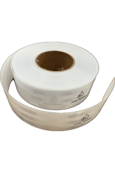 HTM Yapı Quality Reflective Tape White 5 Meters 5 cm Documented Reflective Reflective Highlighter Strip Tape Warning Tape
