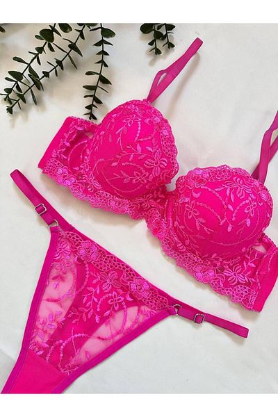 CES'Y LİNGERİE SET DE SUTIEN SEXY DE ZILNIC STILAT CU SUTĂ PUSH-UP SUPORTĂ