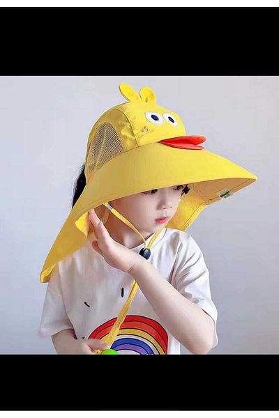 EMKSHOP Uv Protection Extra Wide Children's Hat with Whistle (3-10 Years) (Breathable Fabric)