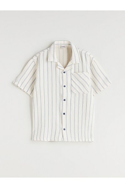 LC Waikiki Comfortable Fit 100% Cotton Stylish and Elegant Boys Short Sleeve Shirt