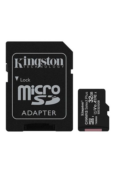 Kingston Sdcs2-32Gb 32Gb Micsdhc Canvas Select Plus 100R A1 C10 Card Adp Memory Card