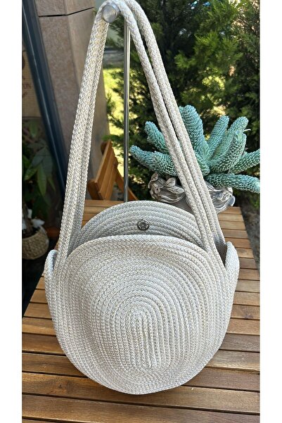 DOLCE QUEEN Women's Daily Stylish Shoulder Bag Jute Straw Model