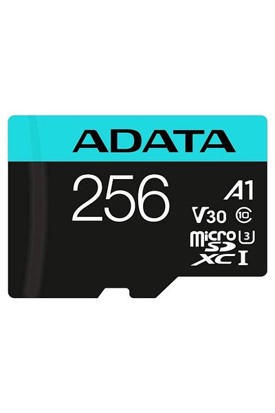 Adata Card de memorie ADATA Premier, MicroSDXC, 256GB, UHS-I, Class 10, U3 + Adaptor microSD