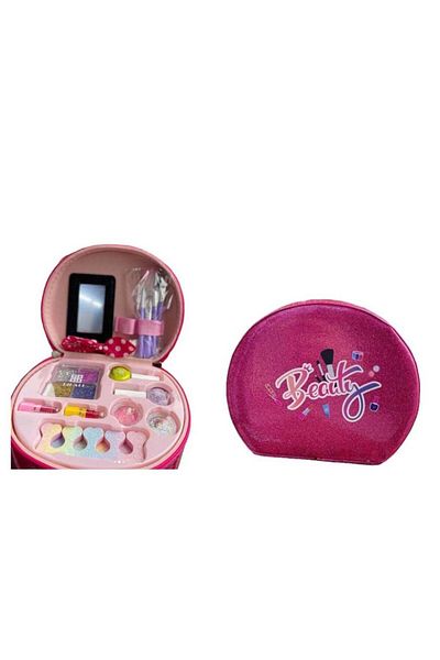 huitich Pretty In Pink Makeup Kit Stylish Storage Case For Beauty Essentials Kids Makeup
