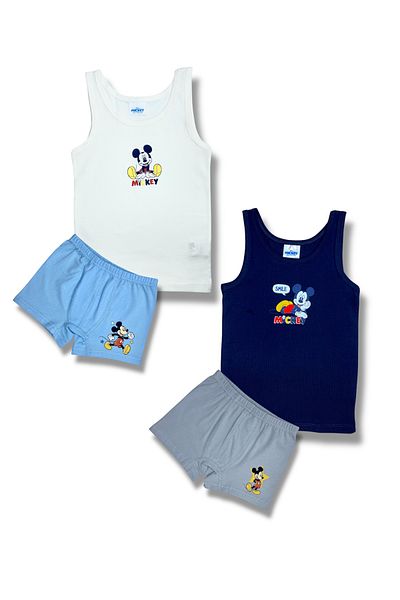 Mickey Mouse 2 seturi de boxeri pentru băieți cu licență 9560