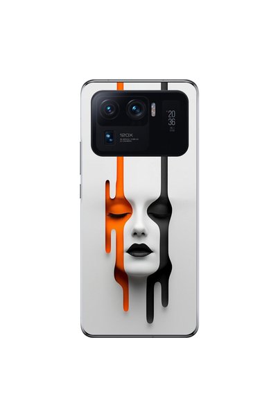 Dali Design حافظة شفافة متوافقة مع هاتف Xiaomi Mi 11 Pro مع تصميم جمالي وجه 1