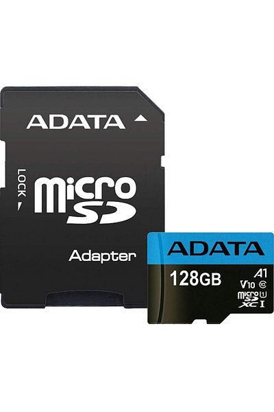 Adata Card ADATA MicroSDXC Premier, 128GB, Clasa 10, V10, A1 + Adaptor SD