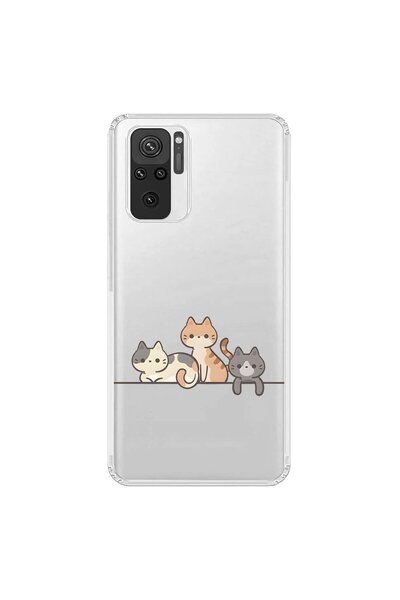 Dali Design حافظة شفافة متوافقة مع هاتف Xiaomi Redmi Note 10 مع 4 تصميمات