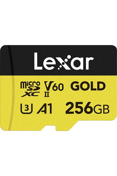 Lexar Card de memorie Lexar Professional GOLD, 256GB, microSDXC, UHS-II U3, V60, A1