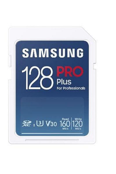 Samsung Samsung PRO Plus MB-SD128K/EU SDXC Memory Card 128GB UHS-I U3 V30 Class 10