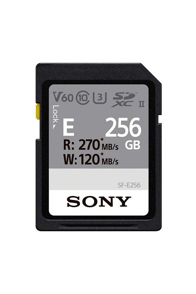 Sony Sony SFE256 memory card, 256GB, SDXC, UHS-II U3, Class 10, V60