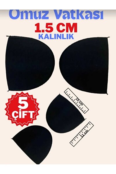 MissPul Vatka Shoulder and Jacket Vatka Heel and Shoe Vatka Μαύρο (1,5 CM 5 ΖΕΥΓΑ) Κορδόνι