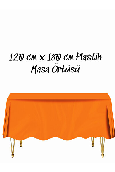 snowparty Masa Örtüsü Plastik Tek Kullanımlık Masa Örtüsü Renkli 120x180 Cm