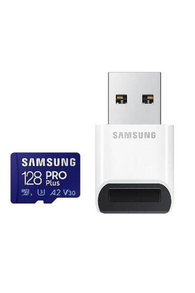 Samsung Card de memorie Samsung PRO Plus MB-MD128KB/WW, microSDXC, 128GB, UHS-I U3, V30 + Adaptor USB