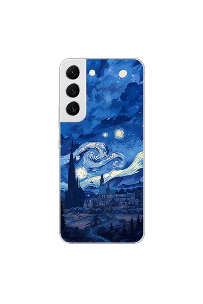 Dali Design حافظة شفافة متوافقة مع هاتف Samsung Galaxy S22 بتصميم جمالي 8
