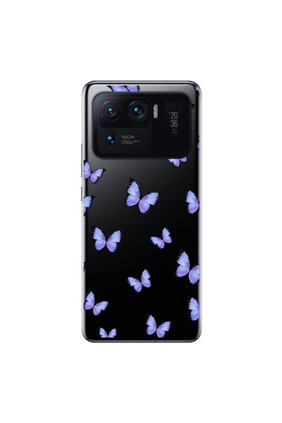 Dali Design حافظة شفافة متوافقة مع هاتف Xiaomi Mi 11 Pro مع تصميم Kelebek 3
