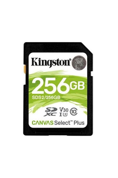 Kingston Memory card Kingston SDXC Canvas Select Plus, 256GB, Class 10, UHS-I U3 V30
