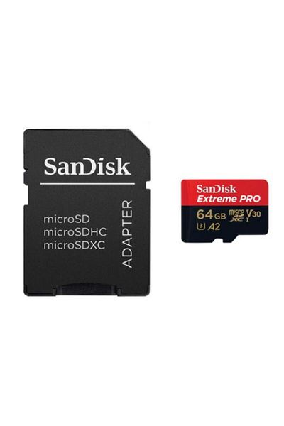 SanDisk Card de memorie SanDisk Extreme PRO SDSQXCU-064G-GN6MA, MicroSDXC, 64GB, UHS-I U3