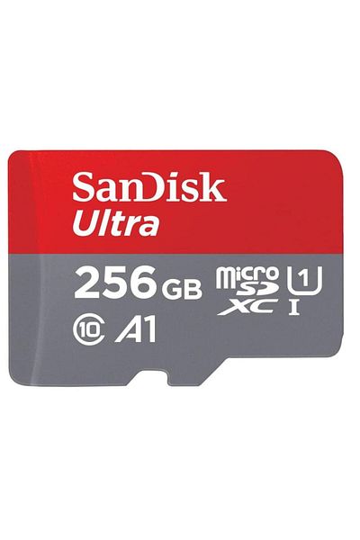 SanDisk SanDisk Ultra SDSQUAC-256G-GN6MA Memory Card, MicroSDXC, 256GB, A1, Class 10 + SD Adapter