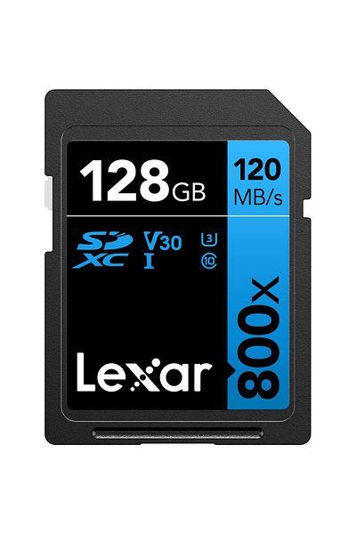 Lexar Card de memorie Lexar High-Performance 800x, 128GB, SDXC, UHS-I U3, V30