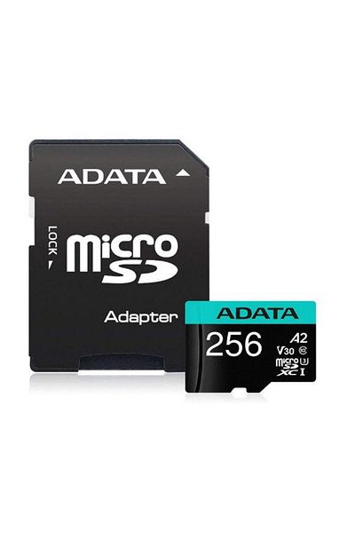 Adata Card de memorie ADATA Premier, MicroSDXC, 256GB, UHS-I, Class 10, U3 + Adaptor microSD