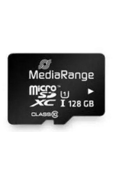 MediaRange MediaRange MicroSDXC Memory Card, 128GB, UHS-I U1, Class 10 + SD Adapter