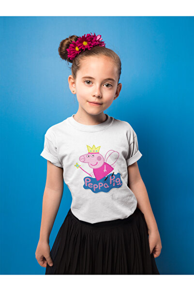 SEVBANO تي شيرت للأطفال مطبوع عليه رسوم متحركة بيبا بيج للجنسين (1-12 سنة)