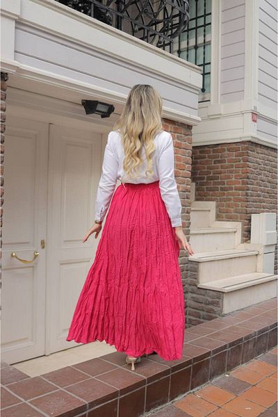 aytenli Elastic Waist Fits up to Size S XL Standard Size Maxi Length Wrap Skirt