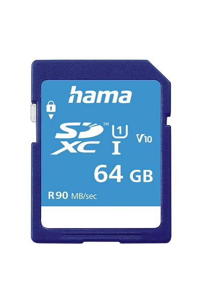 Hama Hama 124136 Memory Card, SDXC, 64GB, Class 10, UHS-I U1, V10