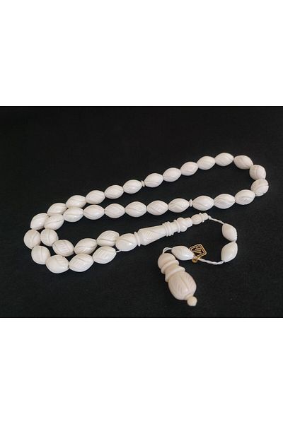İskeçe Exclusive Collectible Item!!! İskeçeli Cemil Master's Work, Hand Embroidered Large Size Camel Bone Certified 8059