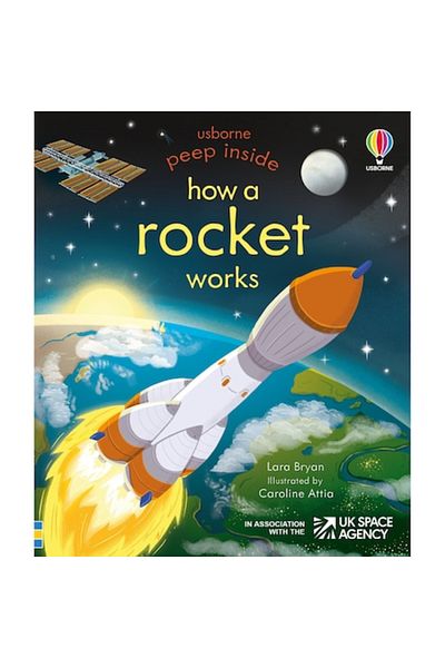 Usborne Peep Inside How A Rocket Works, Usborne