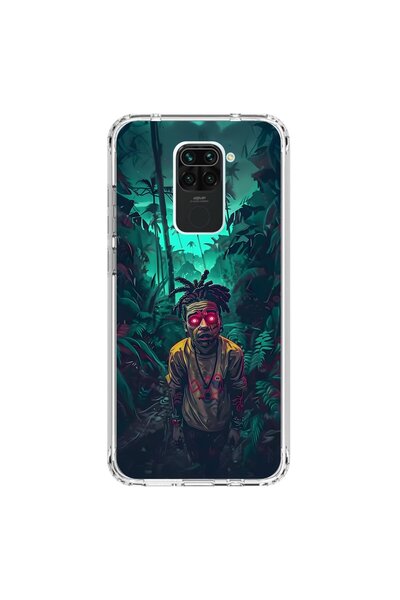 Dali Design حافظة شفافة متوافقة مع هاتف Xiaomi Redmi Note 9 مع 7 تصميمات جمالية