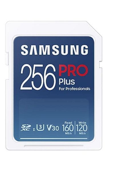 Samsung Samsung PRO Plus Memory Card MB-SD256KB/WW, SDXC, 256GB, UHS-I U3, V30, Class 10 + USB Adapter