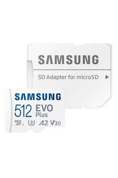 Samsung Card memorie Samsung MB-MC512KA/EU EVO Plus (2021), Micro-SDXC, 512GB, UHS-I + Adaptor SD