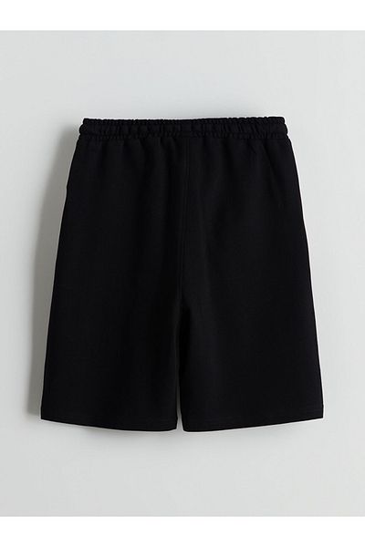 LC Waikiki Standard Pattern 100% Cotton Pique Fabric Boy Shorts