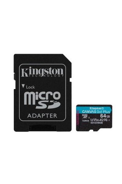 Kingston Card de memorie Kingston Canvas Go! Plus,MicroSDXC, 64GB, UHS-I, Class 10