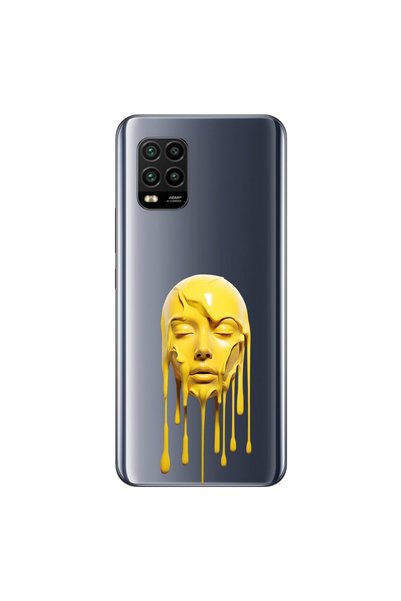 Dali Design Xiaomi Mi 10 Lite Compatible Transparent Case with Aesthetic Face...