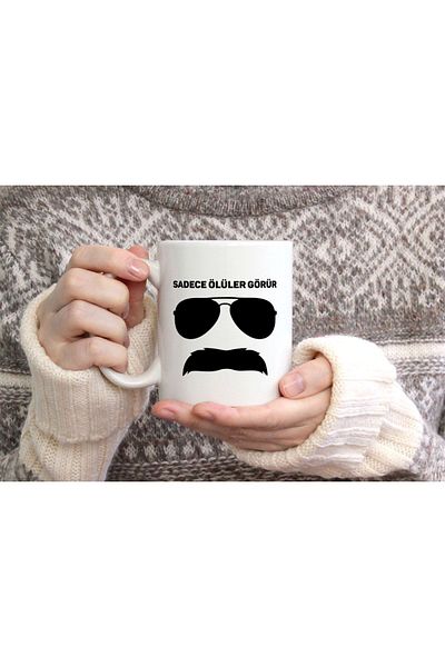 hediyenebak Only the Dead See Special Design Printed Ceramic Coffee Tea Mug