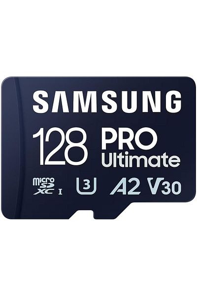 Samsung Samsung PRO Ultimate microSDXC UHS-I Memory Card, 128GB, SD Adapter, Blue