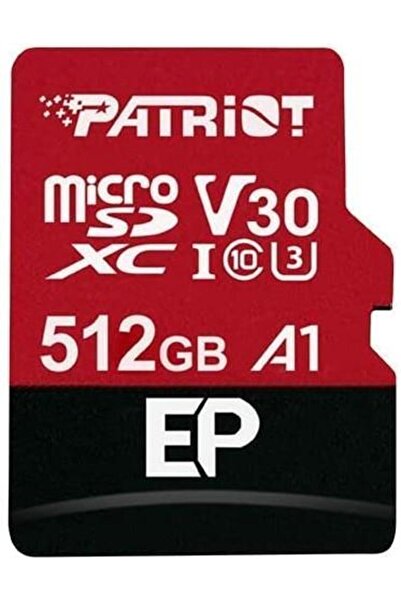 Patriot Card de memorie Patriot EP Series, 512GB, microSDXC, UHS-I U3, V30, C...