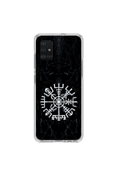 Dali Design Samsung Galaxy A71 Compatible Transparent Case with Nordic 1 Design