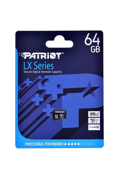 Patriot Patriot PSF64GMDC10 memory card, MicroSD, 64 Gb, class 10