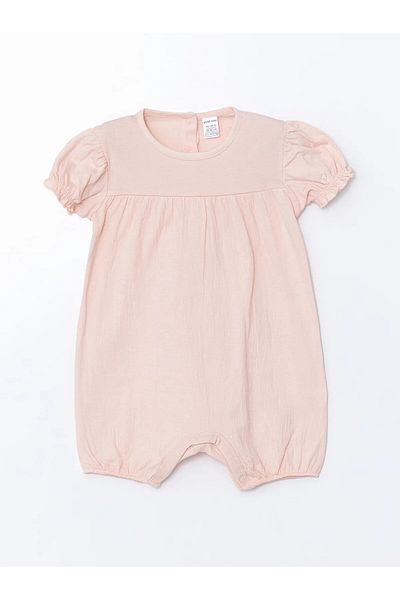 LC Waikiki Crew Neck Baby Girl Combed Cotton Jumpsuit 2 Pack