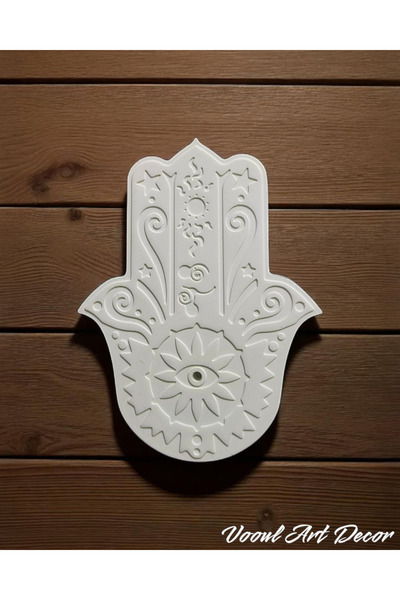 Vooul Art Decor El Yapımı Dekoratif Tütsülük Obje - Hamsa Sembollü, Nazarlık ...