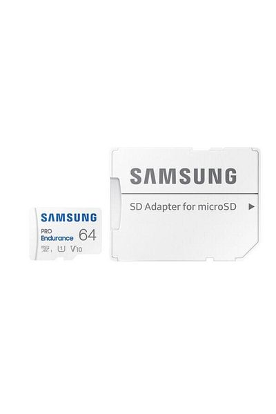 Samsung Samsung Pro Endurance MicroSDXC Memory Card MB-MJ64KA/EU, 64 GB, UHS-I U1, Class 10 + SD Adapter