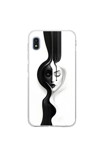 Dali Design Samsung Galaxy A10 Compatible Transparent Case with Aesthetic Fac...