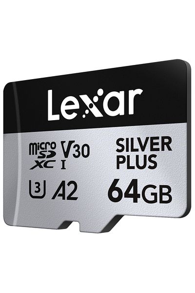 Lexar Card de memorie Lexar Professional SILVER Plus LMSSIPL064G-BNANG, 64GB, microSDXC, UHS-I U3, V30