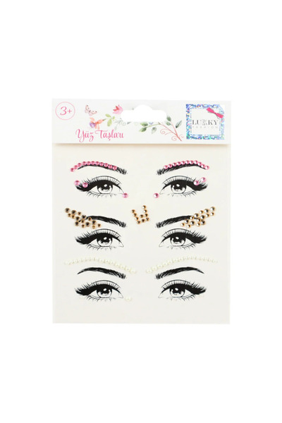 SPOR35 Çocuk Bebek Oyuncakları Lukky Phononix Göz ve Kaş Yüz Taşı Kız Erkek Ç...